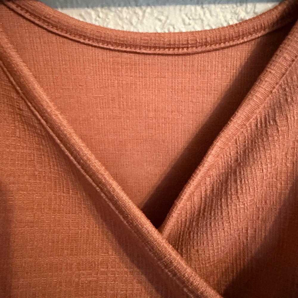 Roxy Terracotta Knit Top - Picture 2 of 8